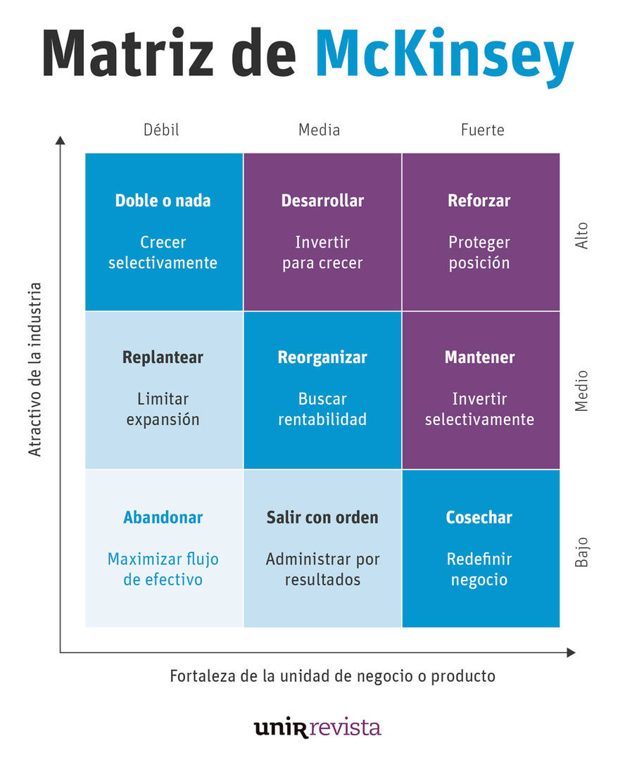 Matriz de McKinsey, ¿qué es y cómo aplicarla en una empresa?